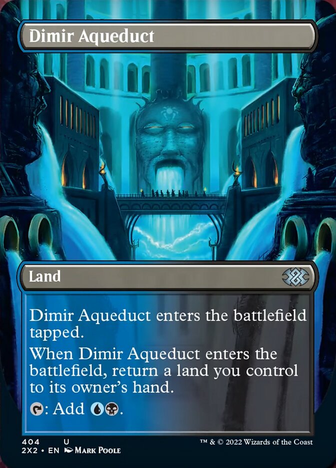 Dimir Aqueduct (Borderless Alternate Art) [Double Masters 2022] | Gamers Paradise