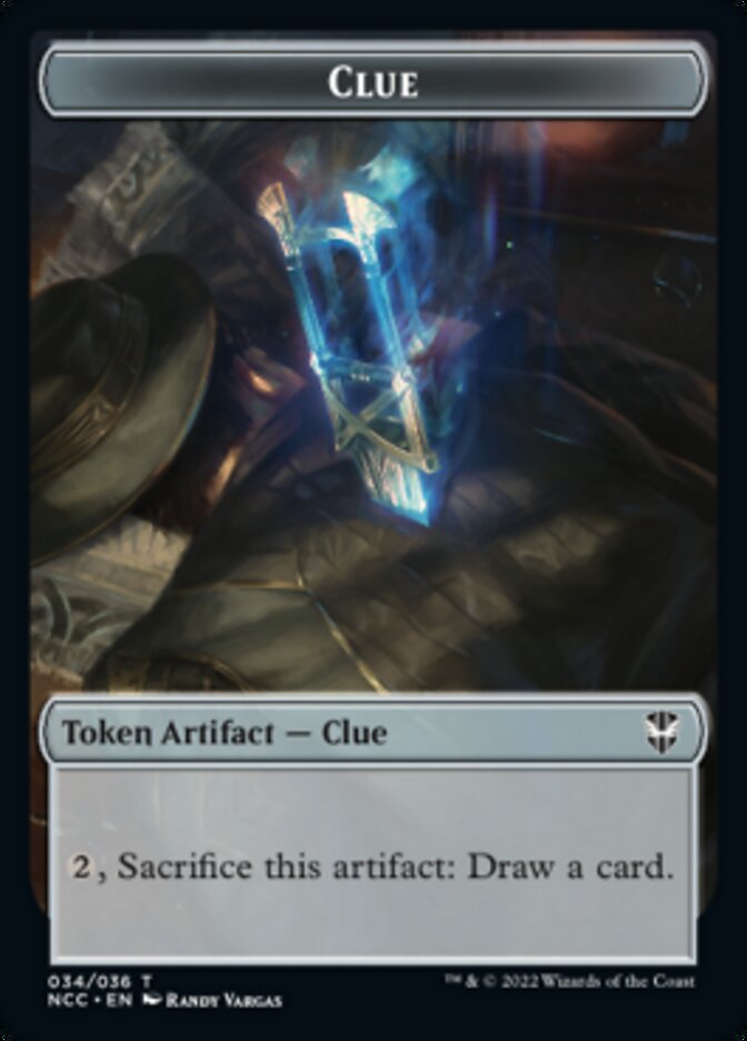 Tentacle // Clue Double-Sided Token [Streets of New Capenna Commander Tokens] | Gamers Paradise