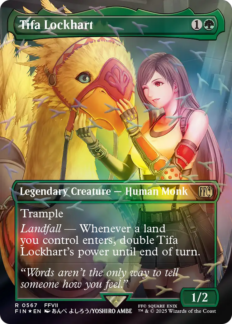 Tifa Lockhart (Borderless) (Chocobo Track Foil) [FINAL FANTASY] | Gamers Paradise