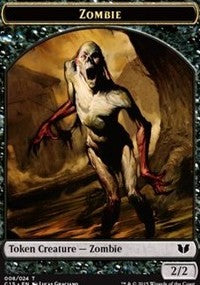 Zombie // Elephant Double-Sided Token [Commander 2015 Tokens] | Gamers Paradise