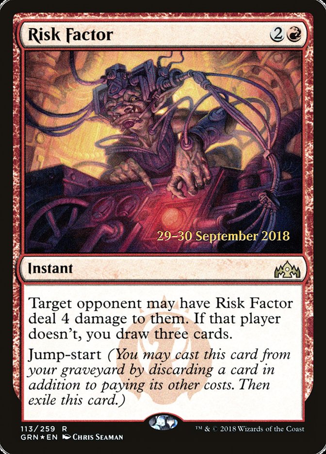 Risk Factor [Guilds of Ravnica Prerelease Promos] | Gamers Paradise