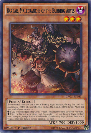 Barbar, Malebranche of the Burning Abyss [CROS-EN083] Rare | Gamers Paradise