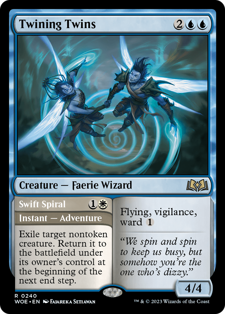 Twining Twins // Swift Spiral [Wilds of Eldraine] | Gamers Paradise