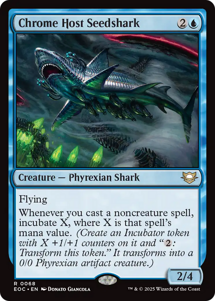 Chrome Host Seedshark [Edge of Eternities Commander] | Gamers Paradise