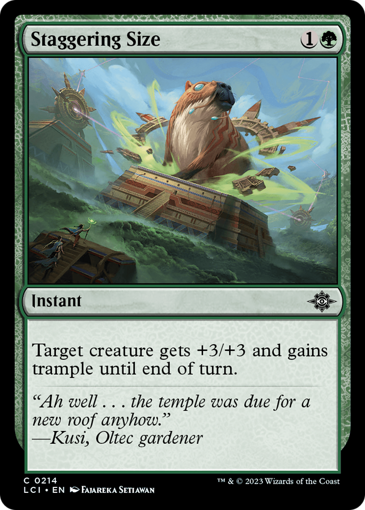 Staggering Size [The Lost Caverns of Ixalan] | Gamers Paradise