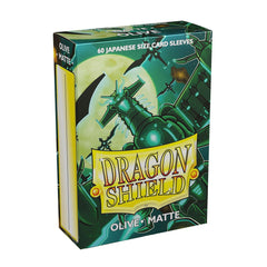 Dragon Shield: Japanese Size 60ct Sleeves - Olive (Matte) | Gamers Paradise