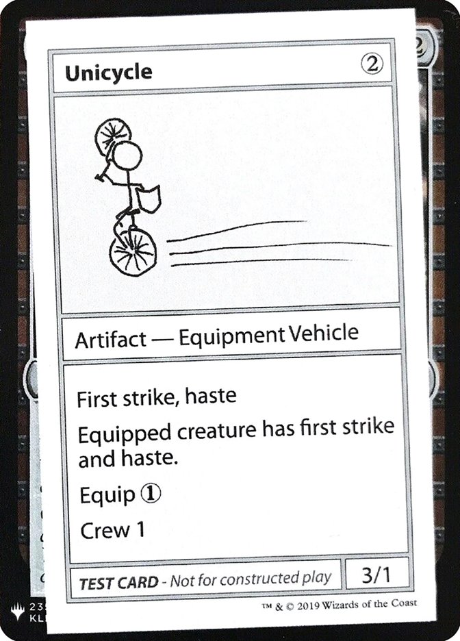 Unicycle [Mystery Booster Playtest Cards] | Gamers Paradise