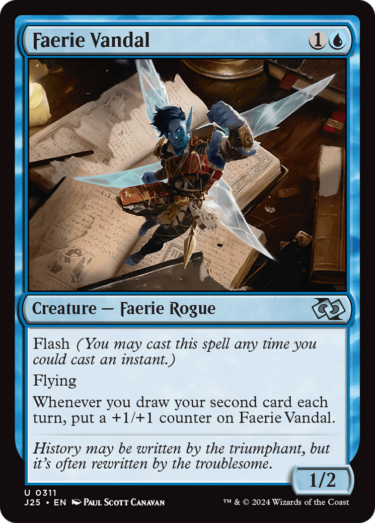 Faerie Vandal [Foundations Jumpstart] | Gamers Paradise