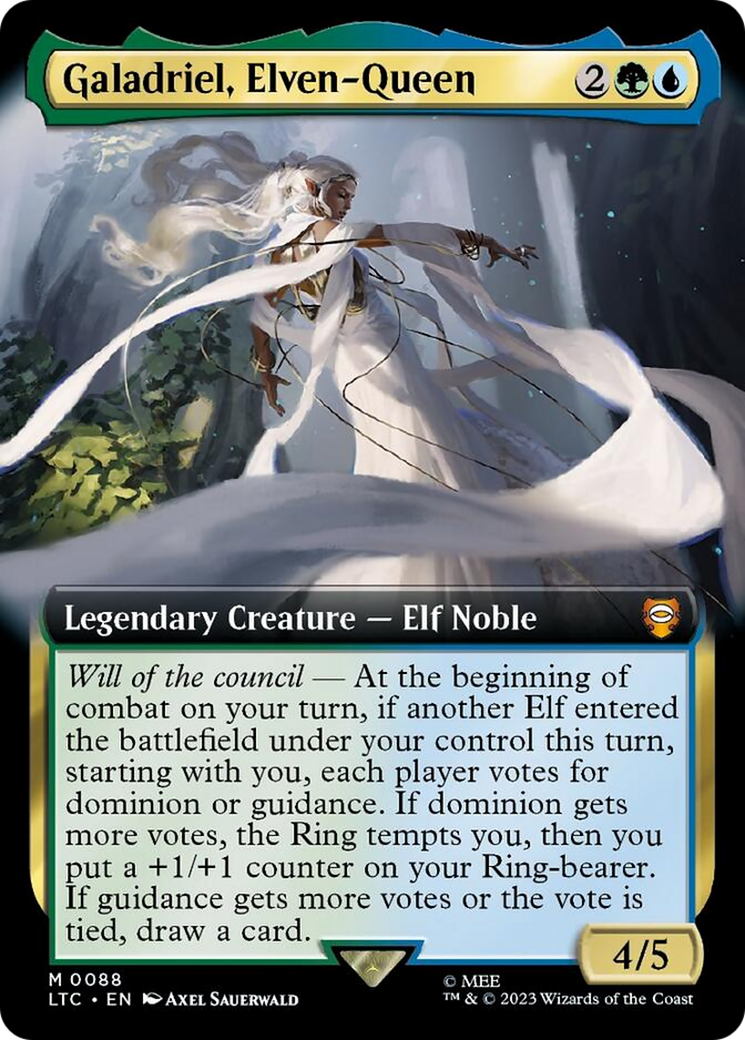 Galadriel, Elven-Queen (Extended Art) [The Lord of the Rings: Tales of Middle-Earth Commander] | Gamers Paradise