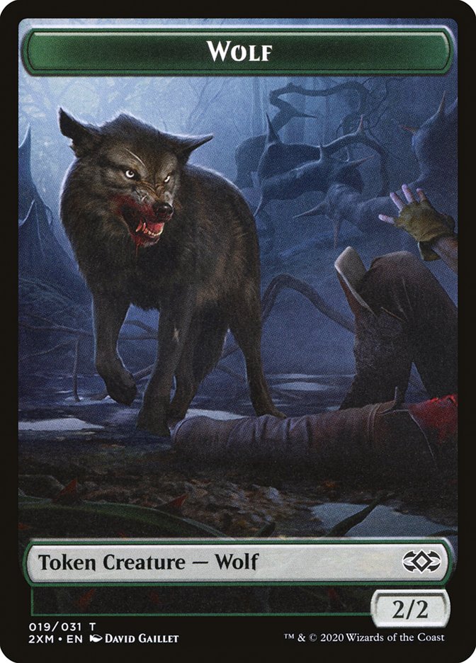 Wolf Token [Double Masters Tokens] | Gamers Paradise