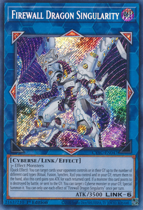 Firewall Dragon Singularity [CYAC-EN047] Secret Rare | Gamers Paradise