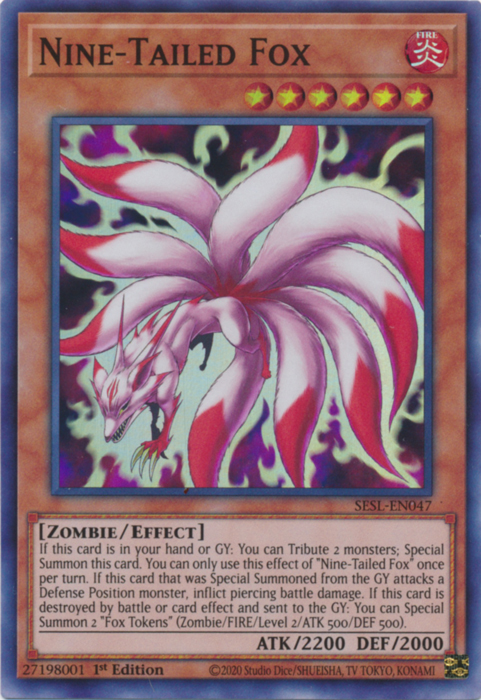 Nine-Tailed Fox [SESL-EN047] Super Rare | Gamers Paradise