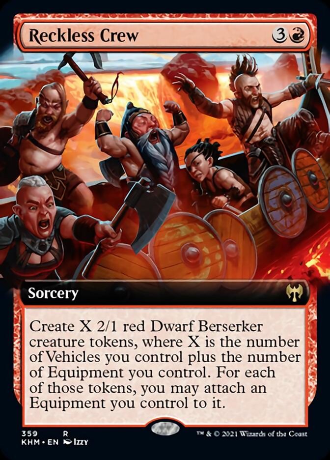 Reckless Crew (Extended Art) [Kaldheim] | Gamers Paradise