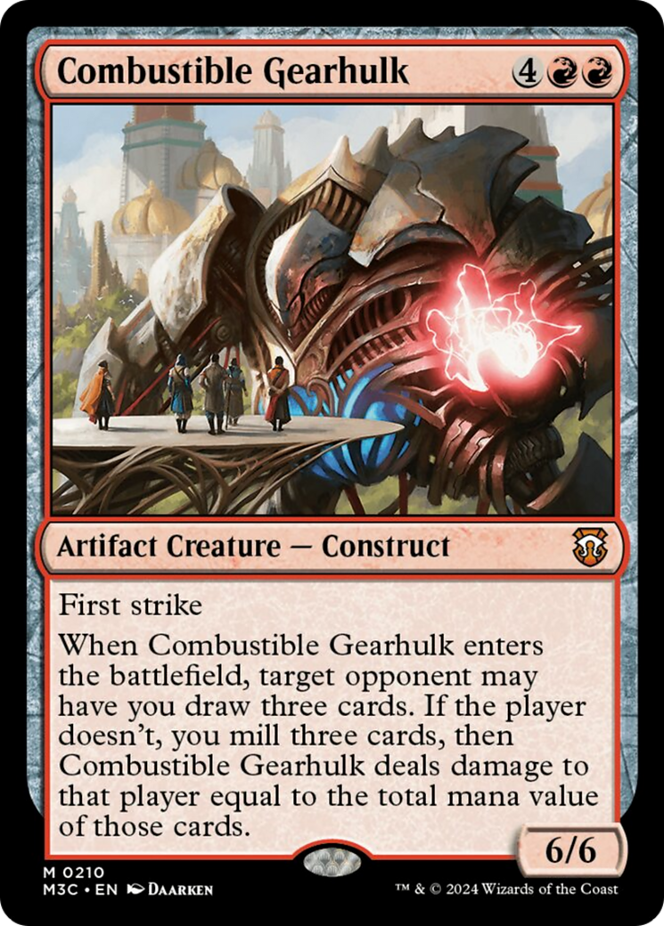Combustible Gearhulk [Modern Horizons 3 Commander] | Gamers Paradise