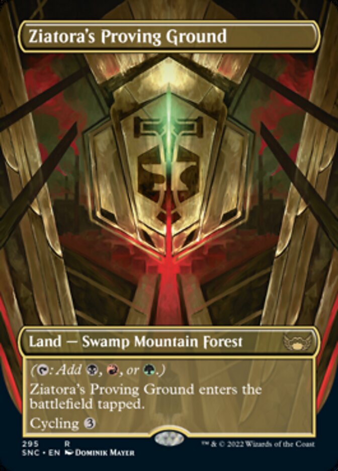 Ziatora's Proving Ground (Borderless Alternate Art) [Streets of New Capenna] | Gamers Paradise