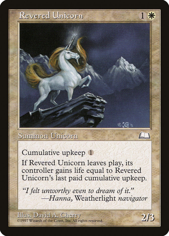 Revered Unicorn [Weatherlight] | Gamers Paradise