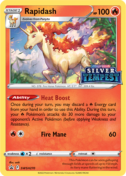 Rapidash (SWSH270) (Prerelease) [Sword & Shield: Black Star Promos] | Gamers Paradise