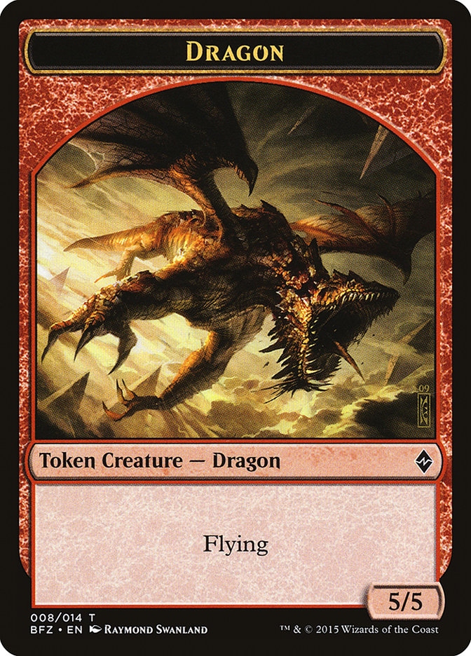 Dragon Token [Battle for Zendikar Tokens] | Gamers Paradise