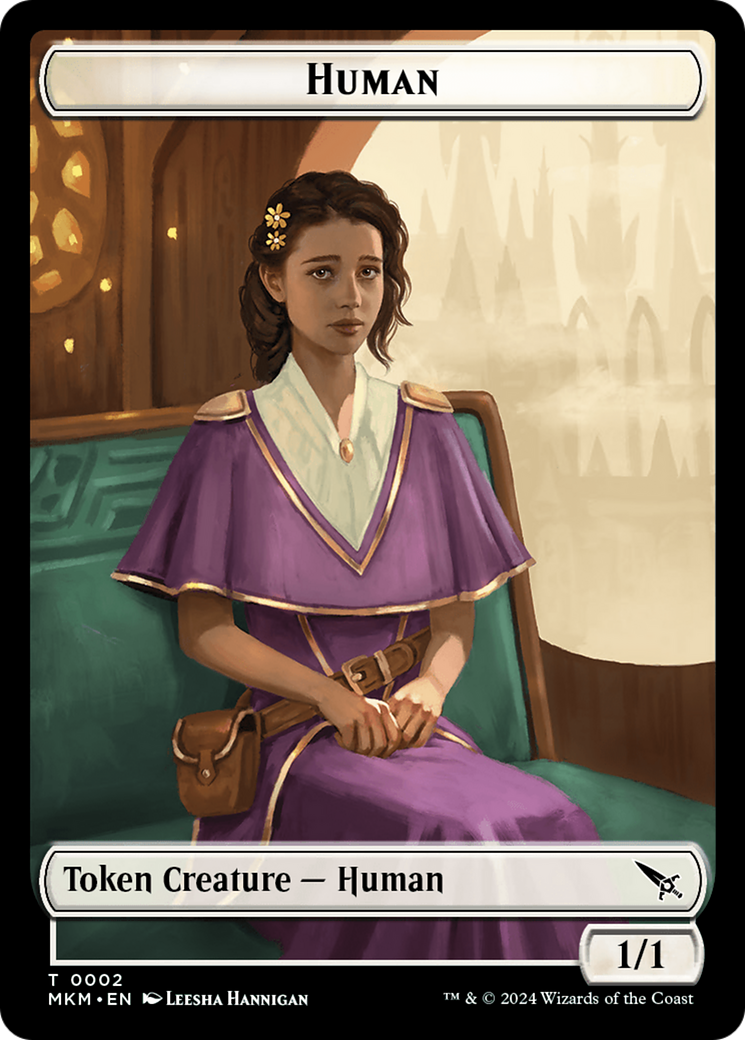 Detective // Human Double-Sided Token [Murders at Karlov Manor Tokens] | Gamers Paradise