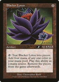 Blacker Lotus (Oversized) [Oversize Cards] | Gamers Paradise