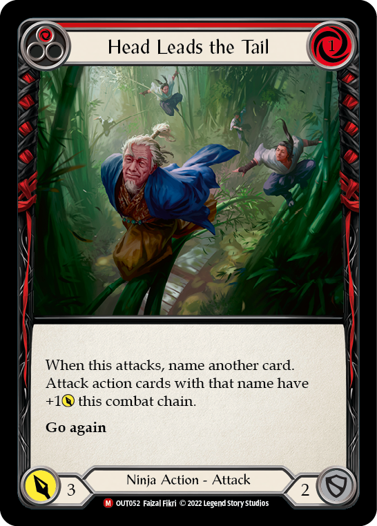 Head Leads the Tail [OUT052] (Outsiders)  Rainbow Foil | Gamers Paradise
