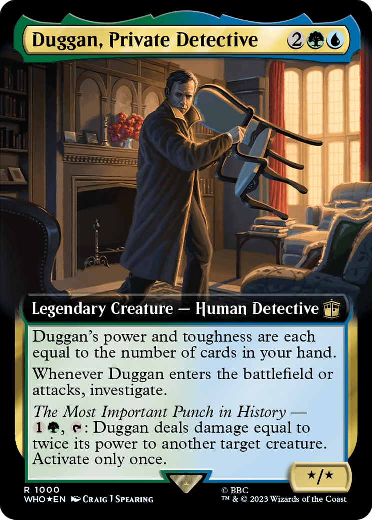 Duggan, Private Detective (Extended Art) (Surge Foil) [Doctor Who] | Gamers Paradise