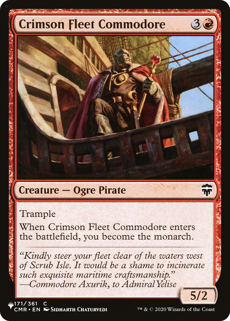 Crimson Fleet Commodore [The List Reprints] | Gamers Paradise