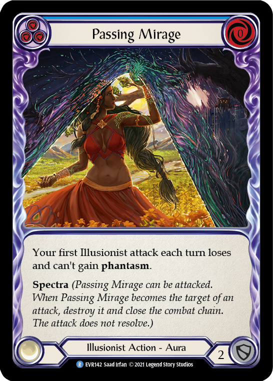 Passing Mirage (Blue) [EVR142] (Everfest)  1st Edition Rainbow Foil | Gamers Paradise