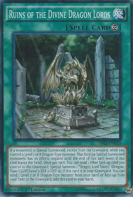 Ruins of the Divine Dragon Lords [SR02-EN024] Super Rare | Gamers Paradise