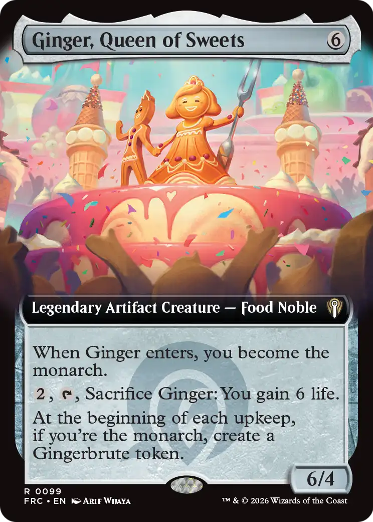 Ginger, Queen of Sweets (Extended Art) [Reality Fracture Commander] | Gamers Paradise