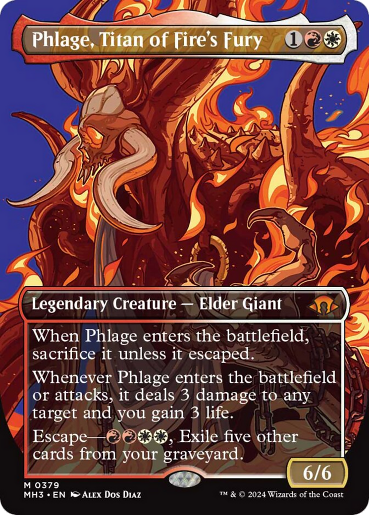 Phlage, Titan of Fire's Fury (Borderless) [Modern Horizons 3] | Gamers Paradise