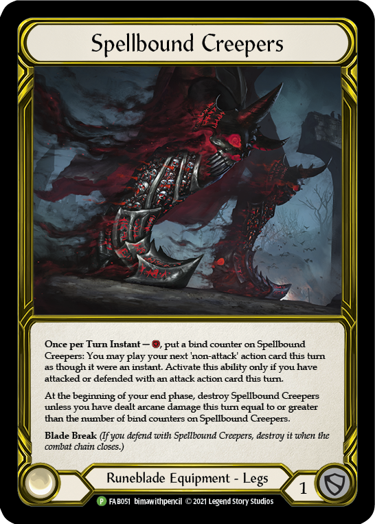 Spellbound Creepers (Golden) [FAB051] (Promo)  Cold Foil | Gamers Paradise