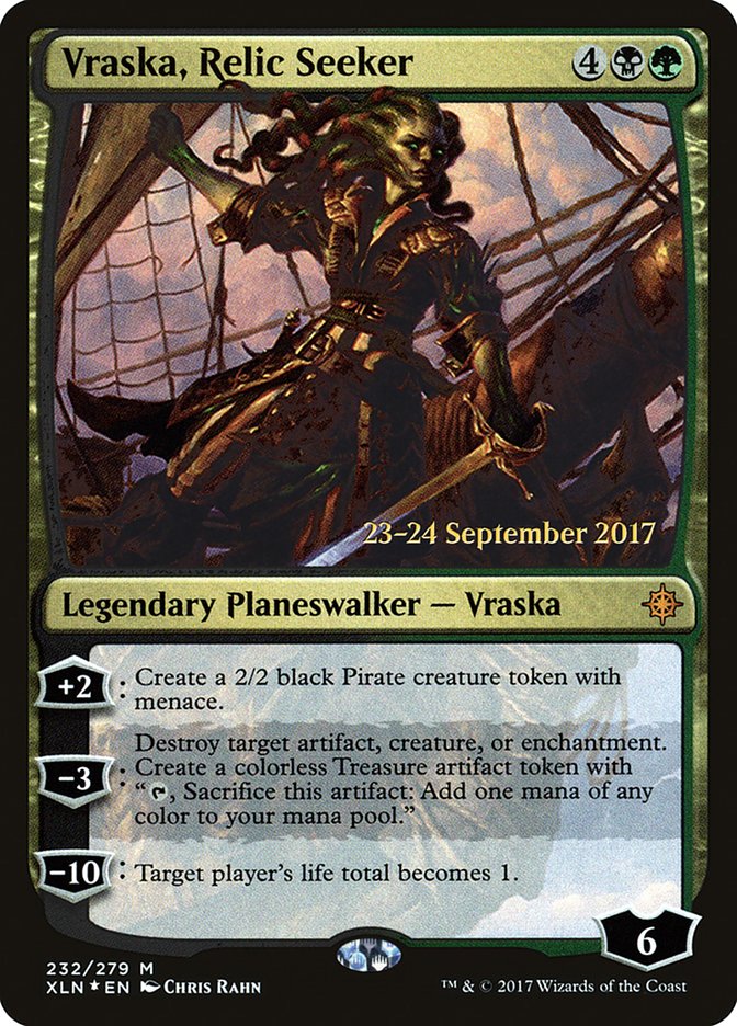 Vraska, Relic Seeker [Ixalan Prerelease Promos] | Gamers Paradise