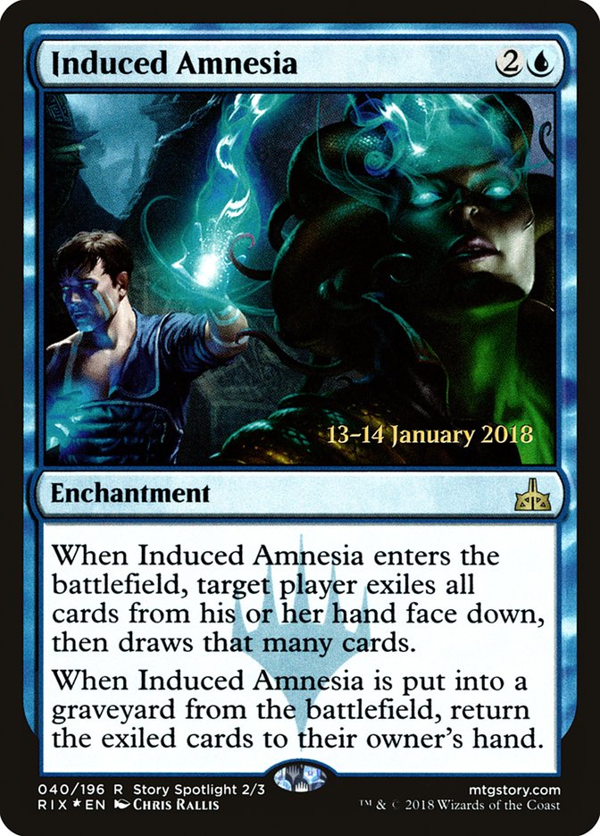Induced Amnesia [Rivals of Ixalan Prerelease Promos] | Gamers Paradise