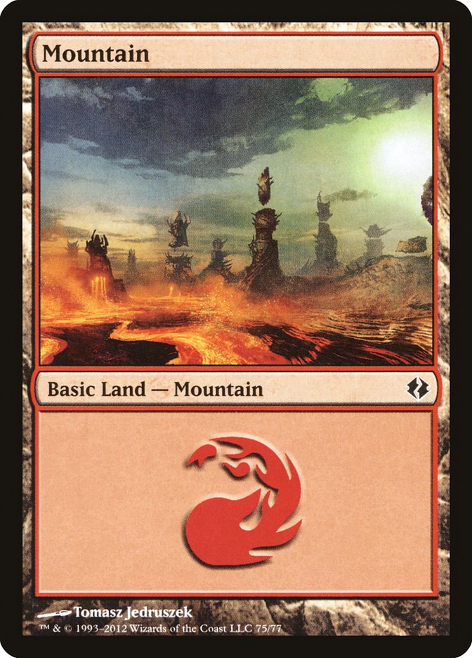 Mountain (75) [Duel Decks: Venser vs. Koth] | Gamers Paradise