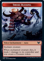 Smoke Blessing // Spirit (009) Double-Sided Token [Kamigawa: Neon Dynasty Commander Tokens] | Gamers Paradise