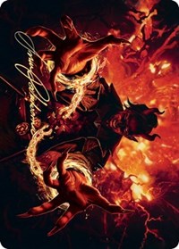 Tibalt's Trickery Art Card (Gold-Stamped Signature) [Kaldheim Art Series] | Gamers Paradise