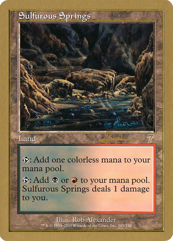 Sulfurous Springs (Antoine Ruel) [World Championship Decks 2001] | Gamers Paradise