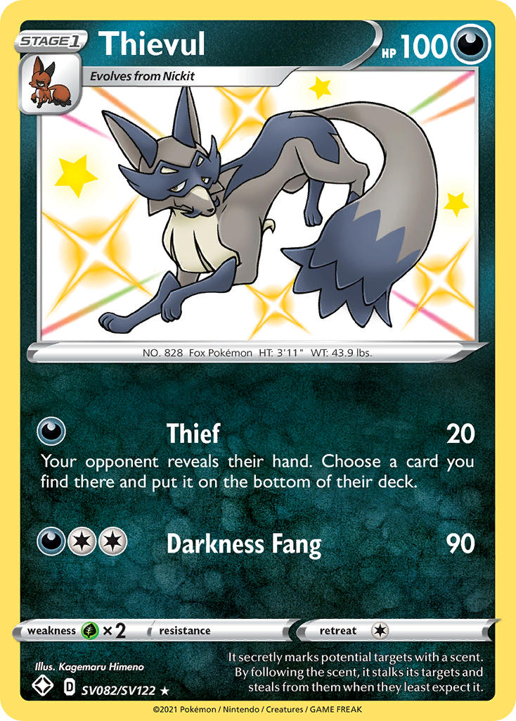 Thievul (SV082/SV122) [Sword & Shield: Shining Fates] | Gamers Paradise