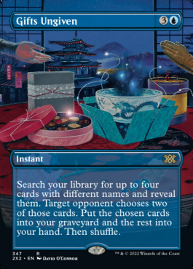 Gifts Ungiven (Borderless Alternate Art) [Double Masters 2022] | Gamers Paradise