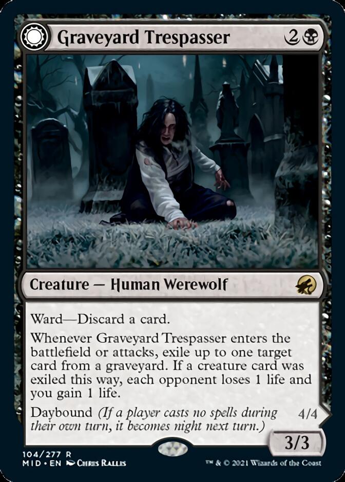 Graveyard Trespasser // Graveyard Glutton [Innistrad: Midnight Hunt] | Gamers Paradise