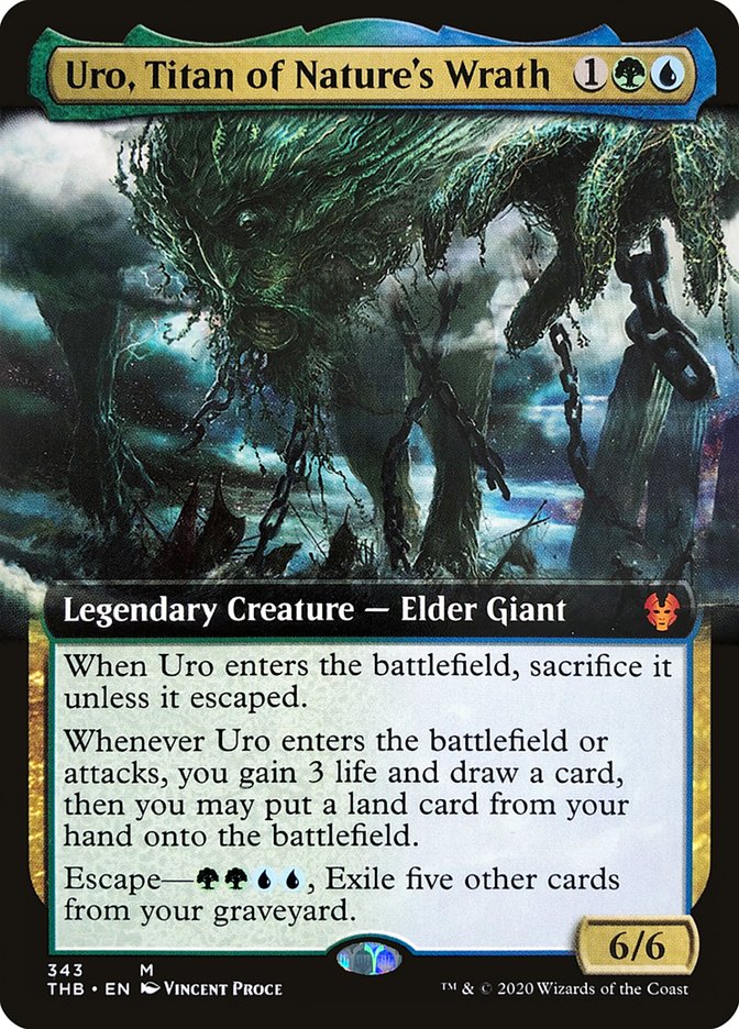Uro, Titan of Nature's Wrath (Extended Art) [Theros Beyond Death] | Gamers Paradise