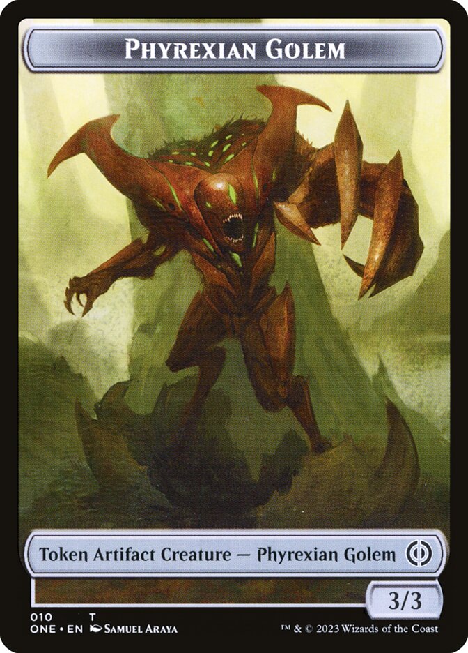 Phyrexian Goblin // Phyrexian Golem Double-Sided Token [Phyrexia: All Will Be One Tokens] | Gamers Paradise