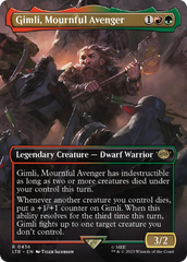 Gimli, Mournful Avenger (Borderless Alternate Art) [The Lord of the Rings: Tales of Middle-Earth] | Gamers Paradise