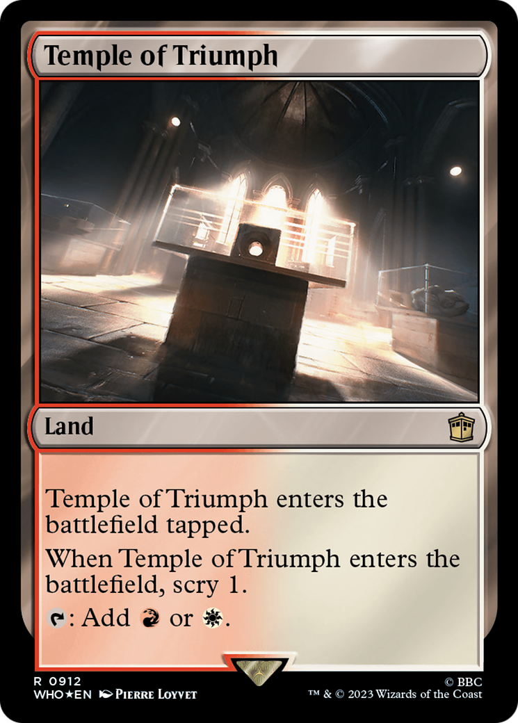 Temple of Triumph (Surge Foil) [Doctor Who] | Gamers Paradise