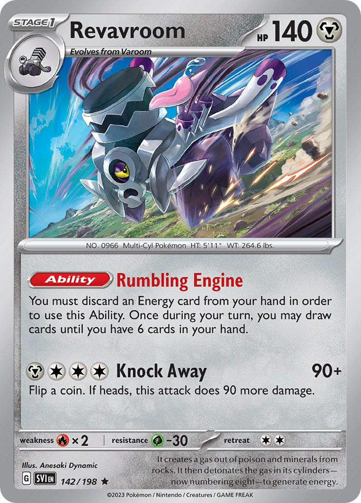 Revavroom (142/198) (Theme Deck Exclusive) [Scarlet & Violet: Base Set] | Gamers Paradise