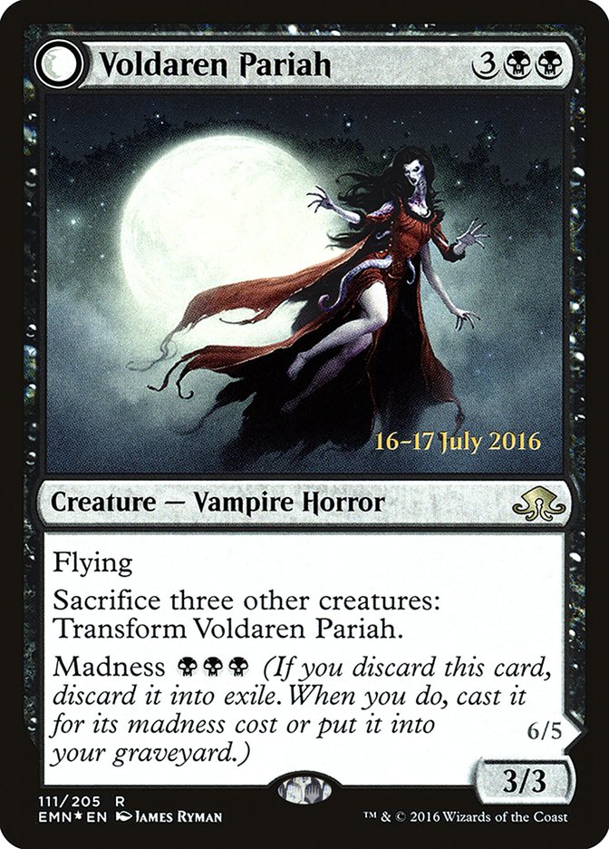 Voldaren Pariah // Abolisher of Bloodlines [Eldritch Moon Prerelease Promos] | Gamers Paradise