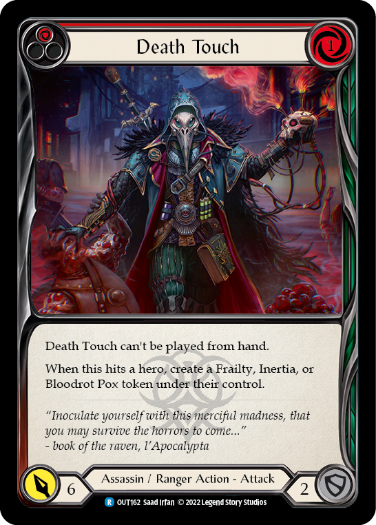 Death Touch (Red) [OUT162] (Outsiders)  Rainbow Foil | Gamers Paradise