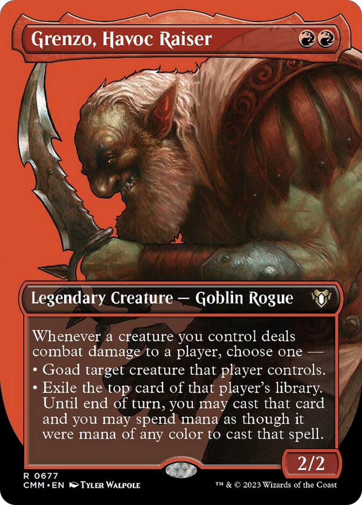 Grenzo, Havoc Raiser (Borderless Profile) [Commander Masters] | Gamers Paradise