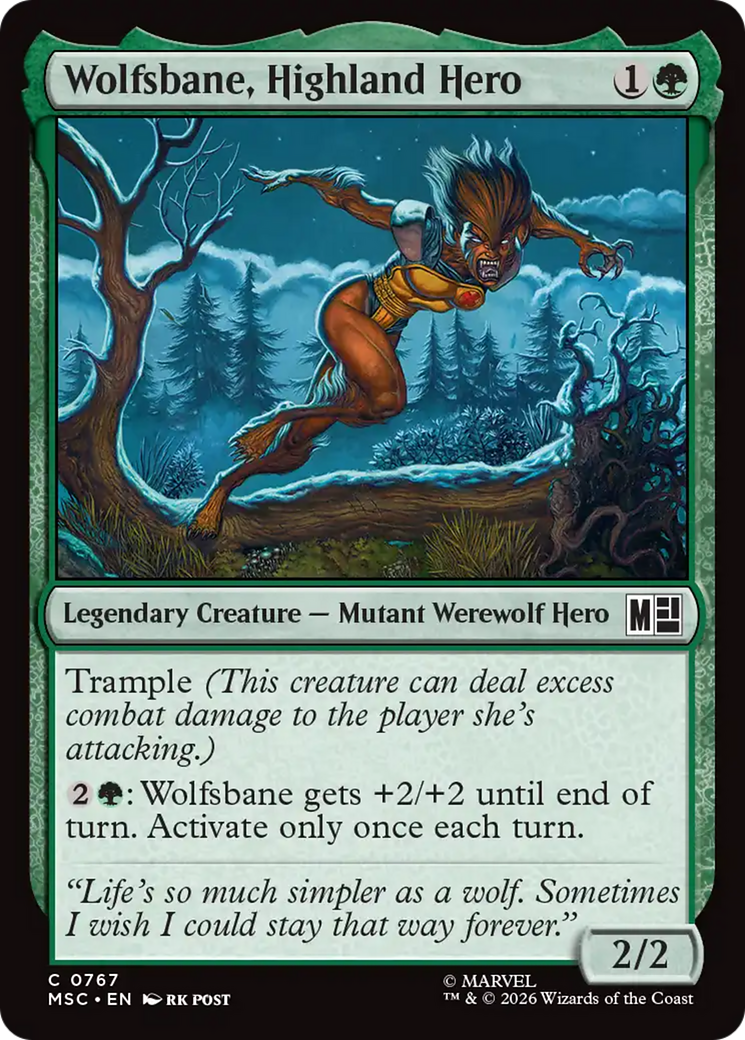 Wolfsbane, Highland Hero [Marvel Super Heroes Commander] | Gamers Paradise